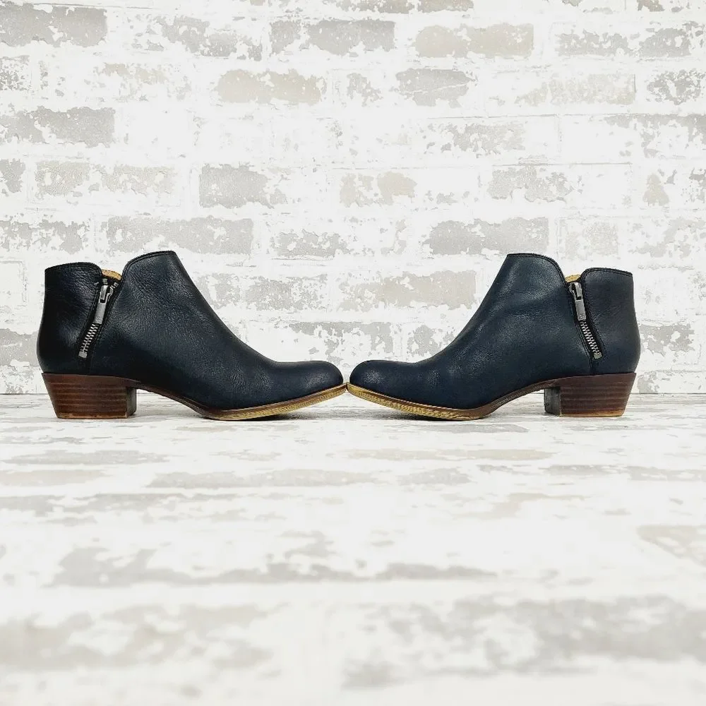 Licky Brand Black Leather Ankle Boots - Side Zip 8
